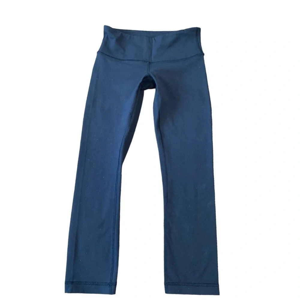 LULULEMON | Wunder Under  Mid Rise  Crop  - Black Sz‎ 2